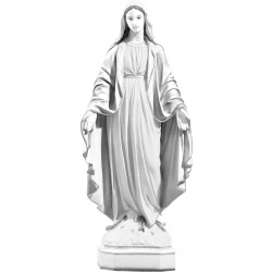 Figurka Matki Bożej Niepokalanej 48,5 cm biała lakierowana
